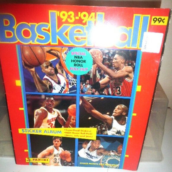 1993-94 Basketball STICKER ALBUM Magazine NBA Collectible Cards - Picture 1 of 6